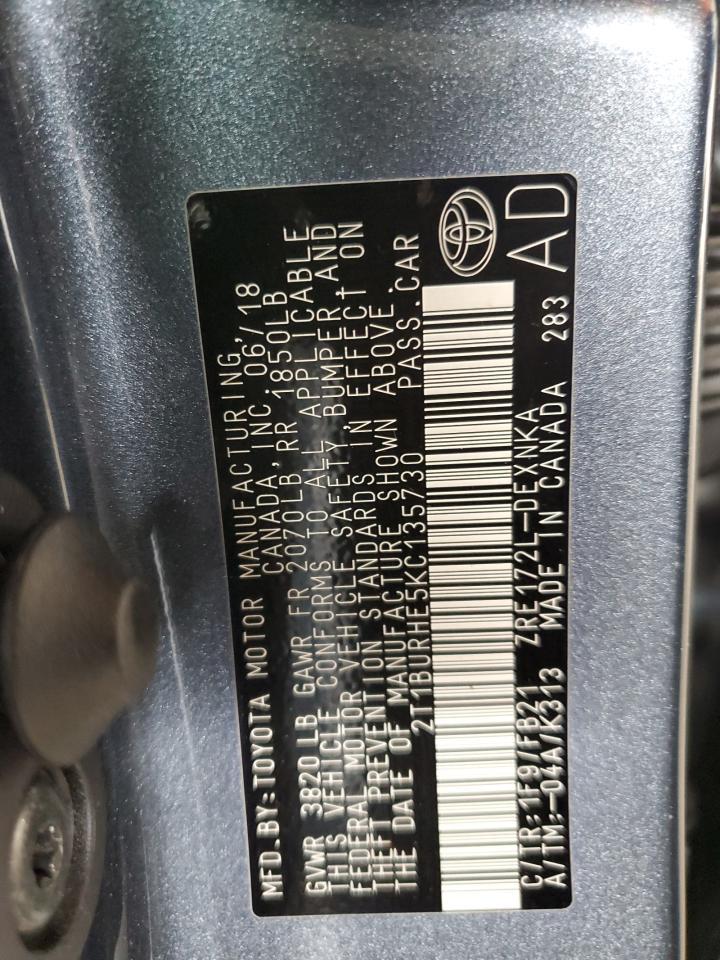 2019 TOYOTA COROLLA