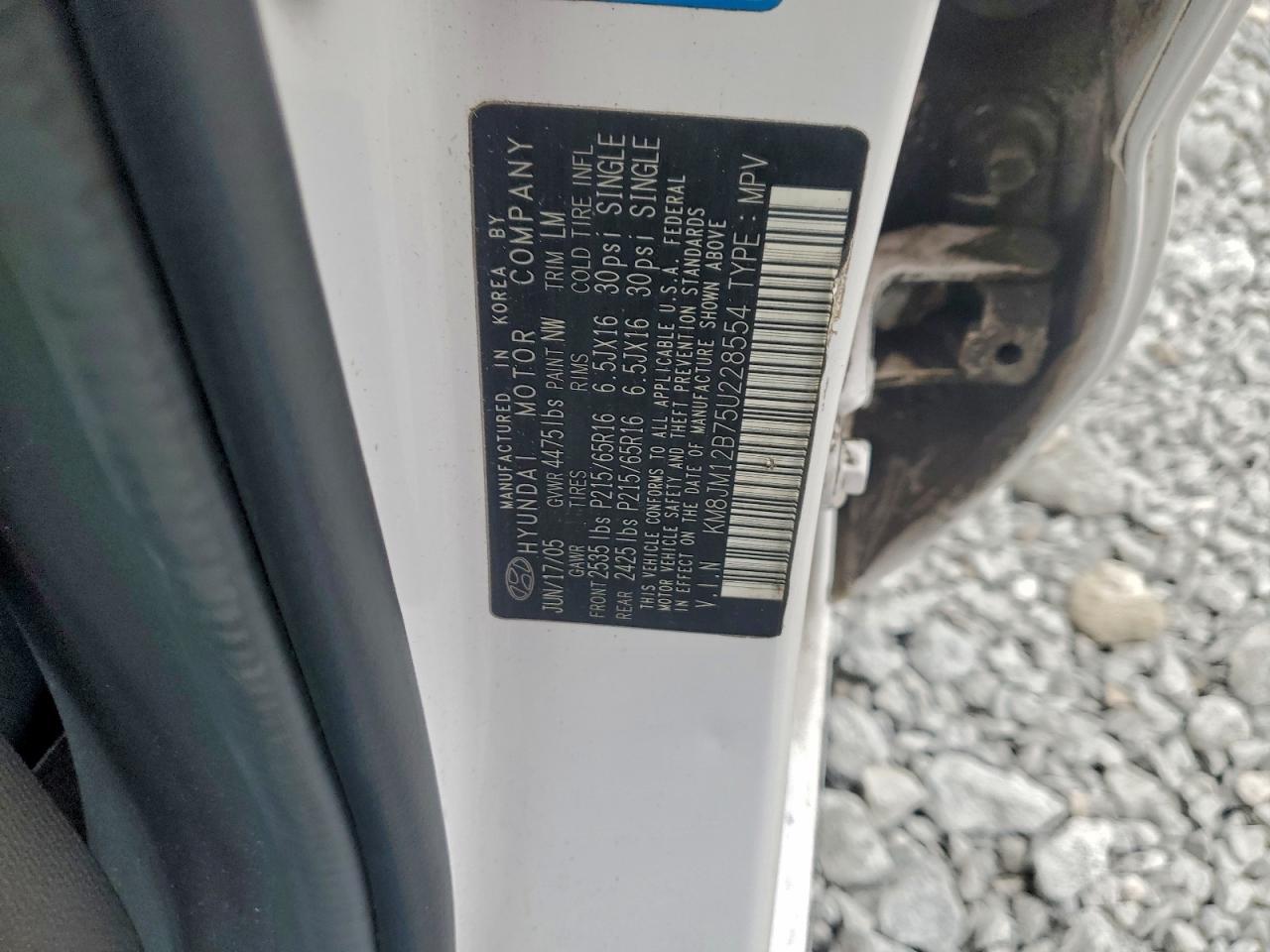 2005 HYUNDAI TUCSON