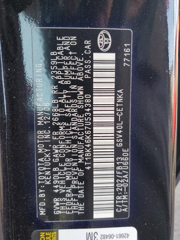 2007 TOYOTA CAMRY