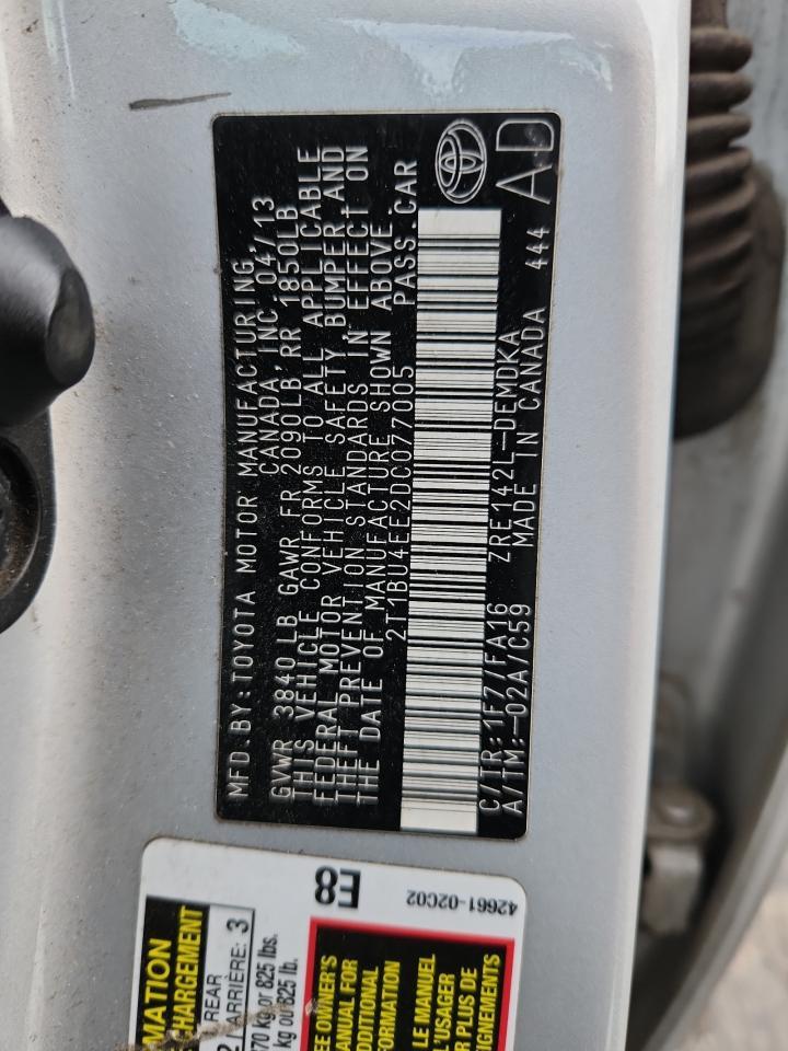 2013 TOYOTA COROLLA