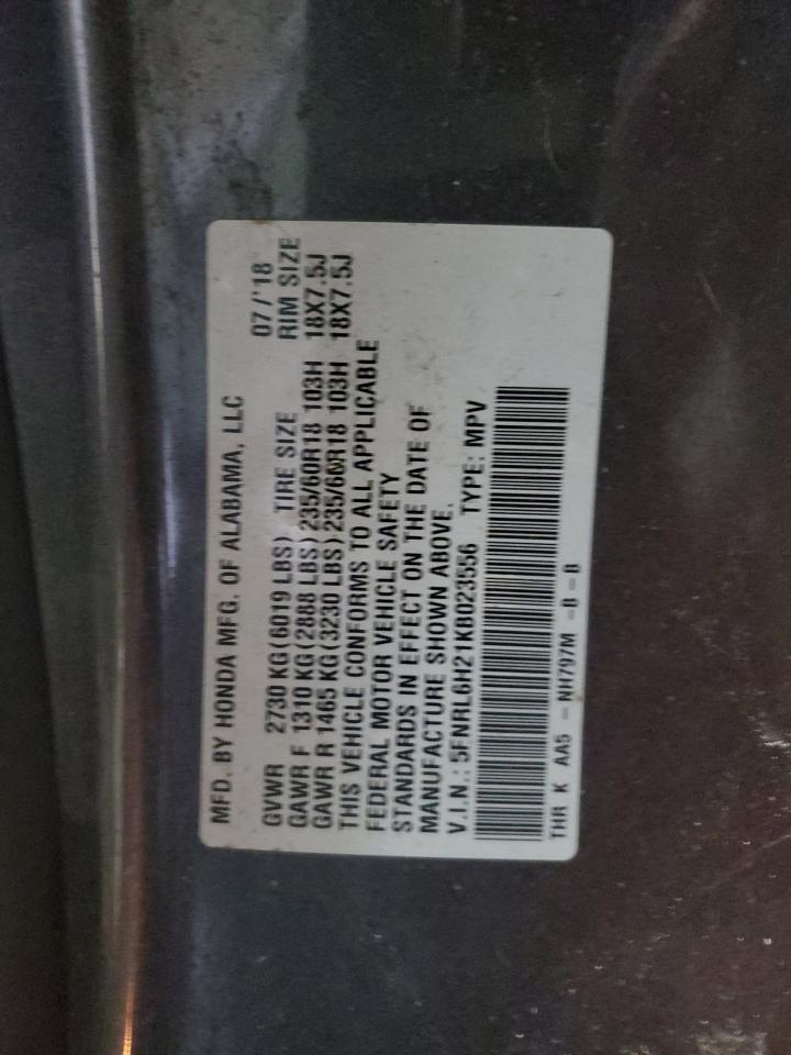 2019 HONDA ODYSSEY
