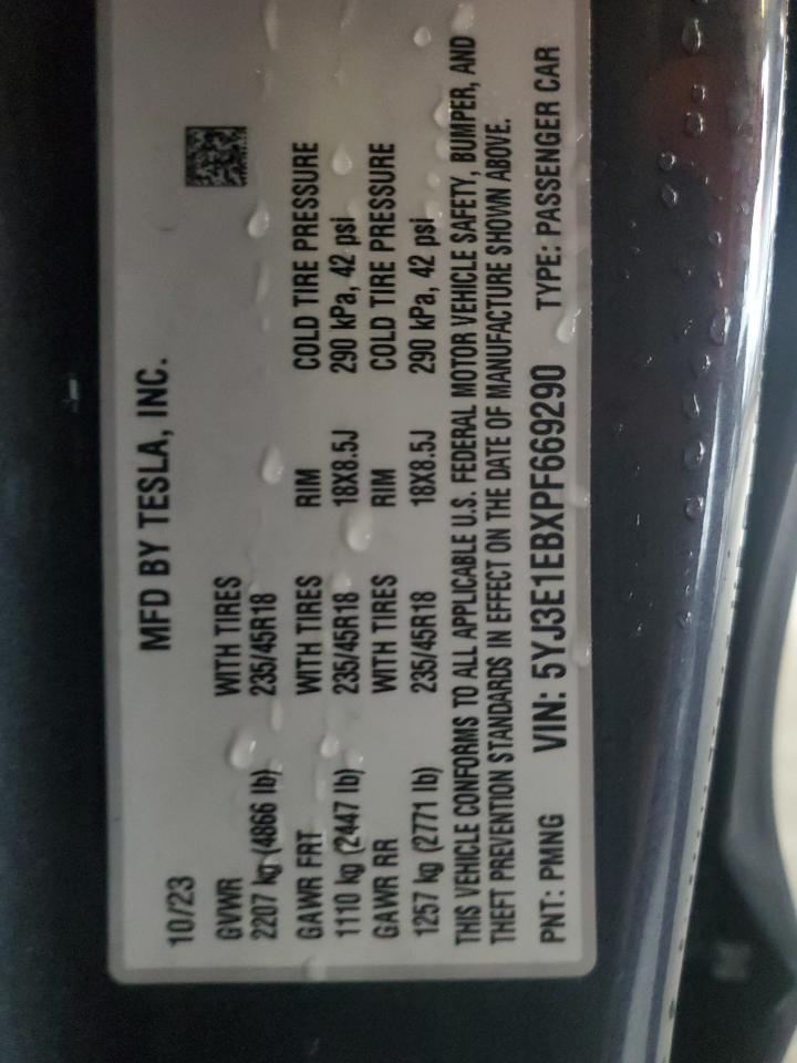 2023 TESLA MODEL 3