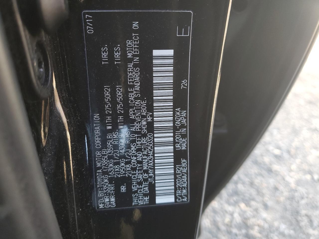 2017 LEXUS LX 570