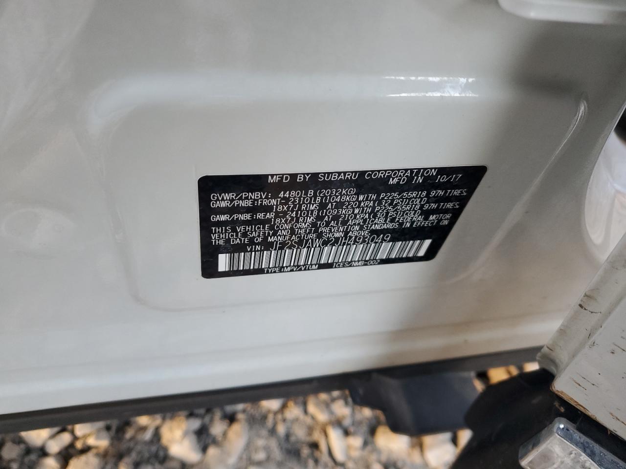 2018 SUBARU FORESTER