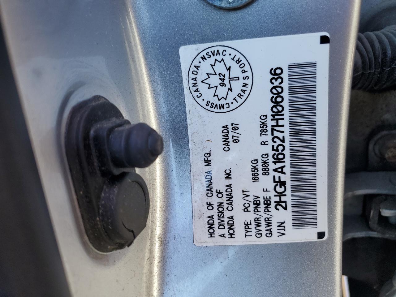 2007 HONDA CIVIC