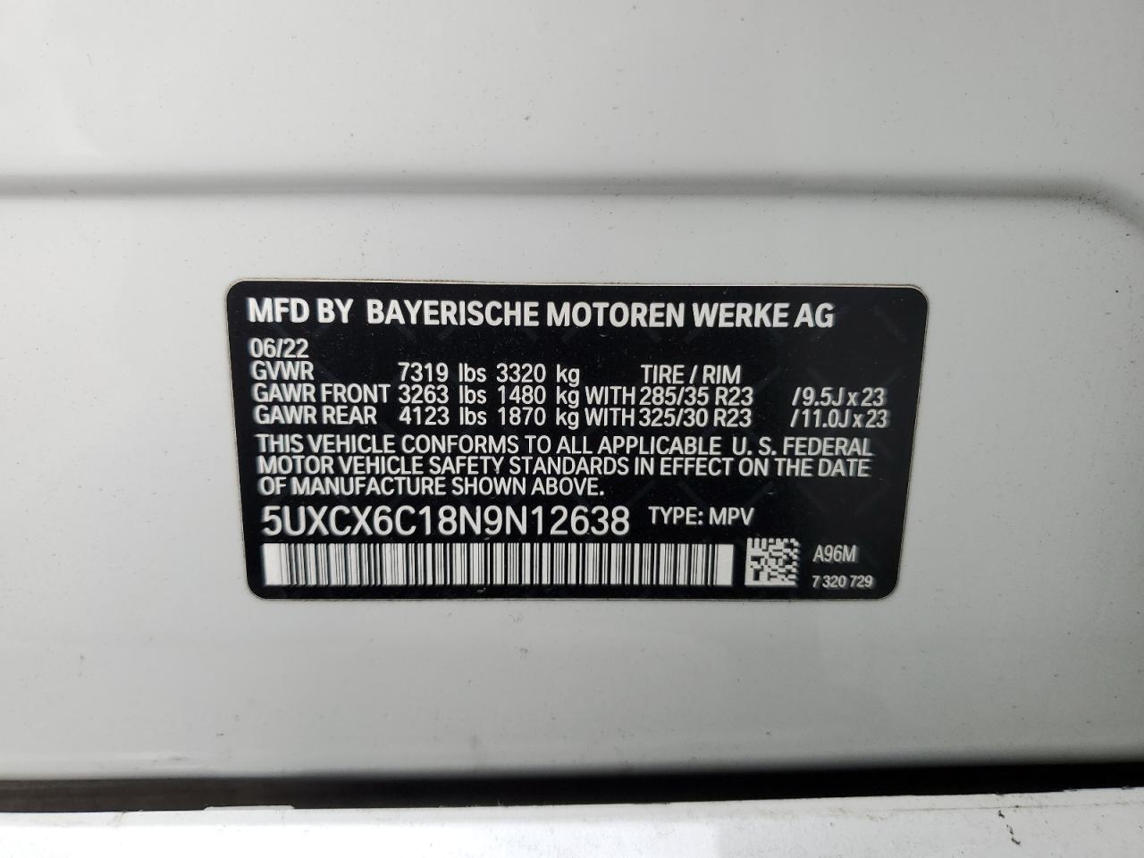 2022 BMW X7