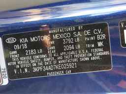 2019 KIA FORTE