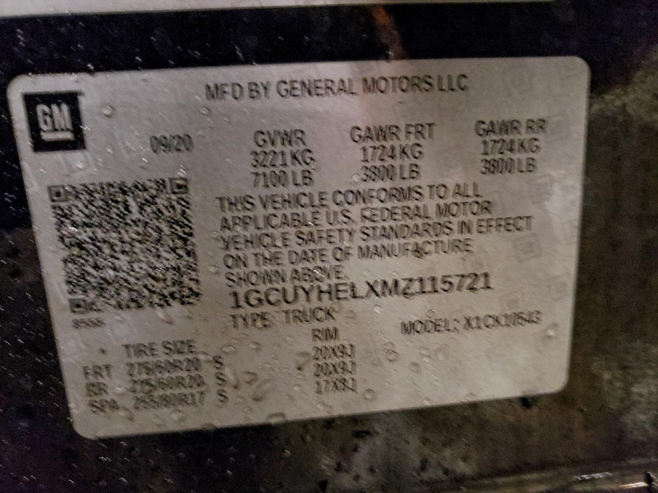 2021 CHEVROLET Silverado