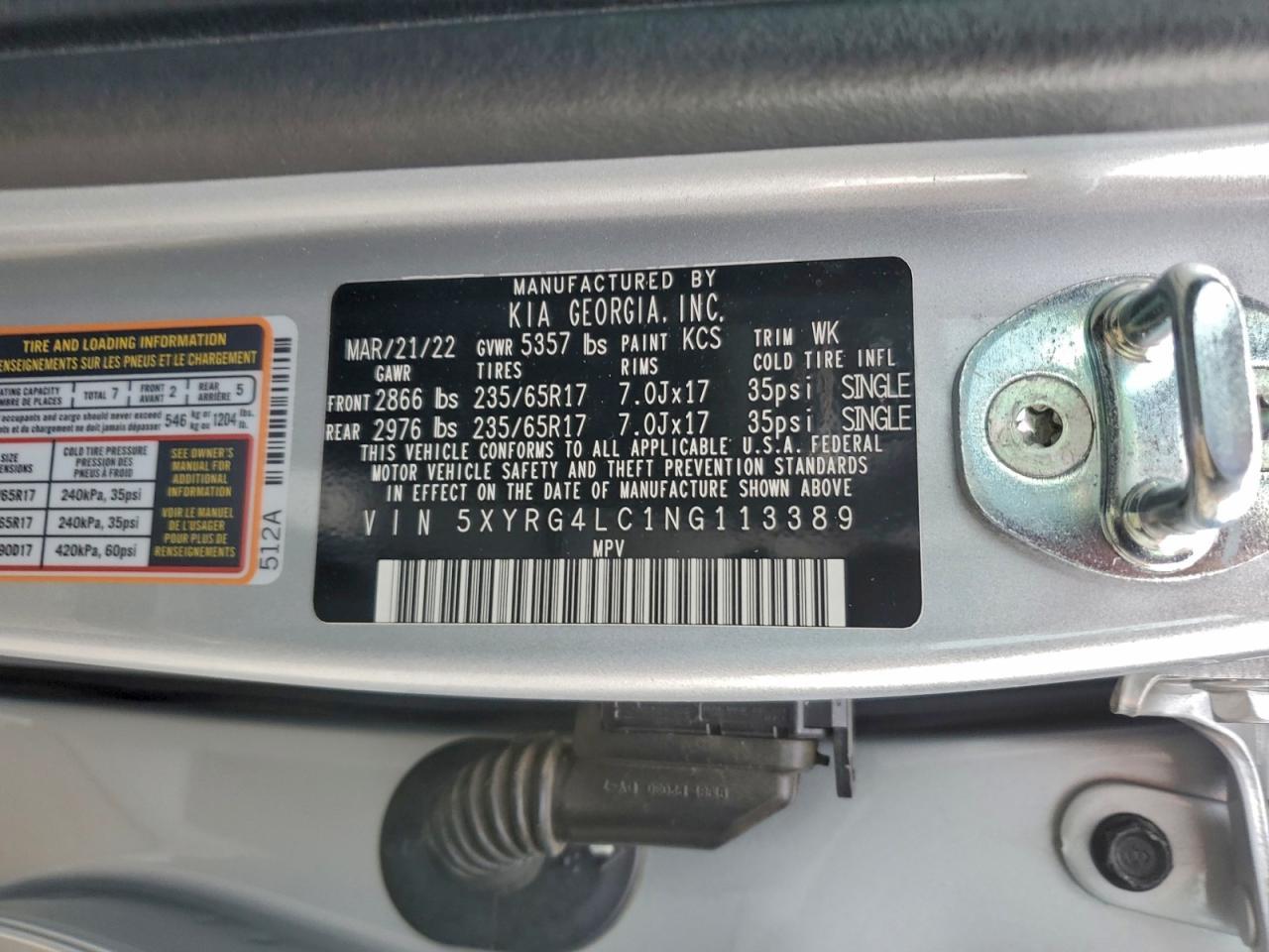 2022 KIA SORENTO