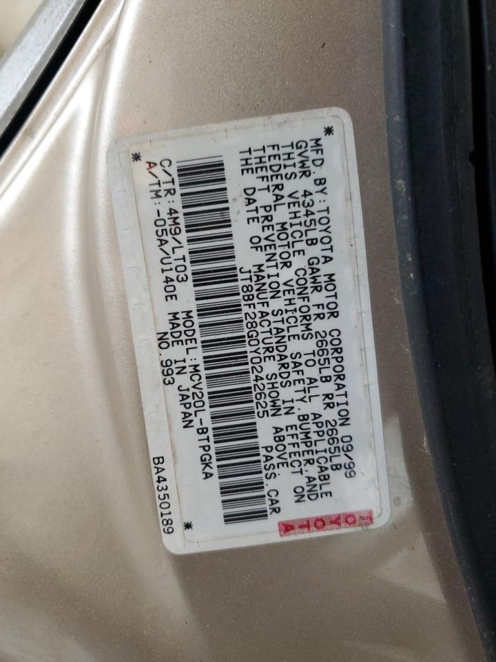 2000 LEXUS Es 300