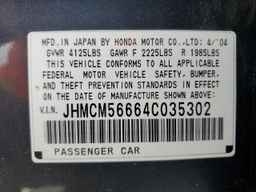 2004 HONDA ACCORD