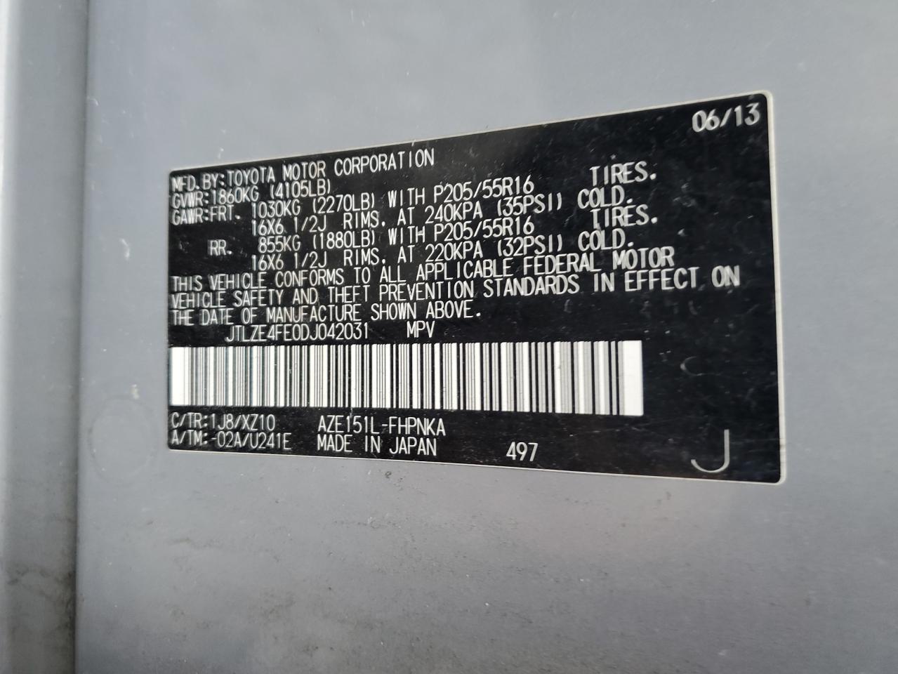 2013 TOYOTA SCION
