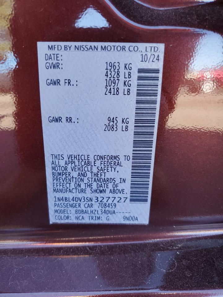 2025 NISSAN ALTIMA