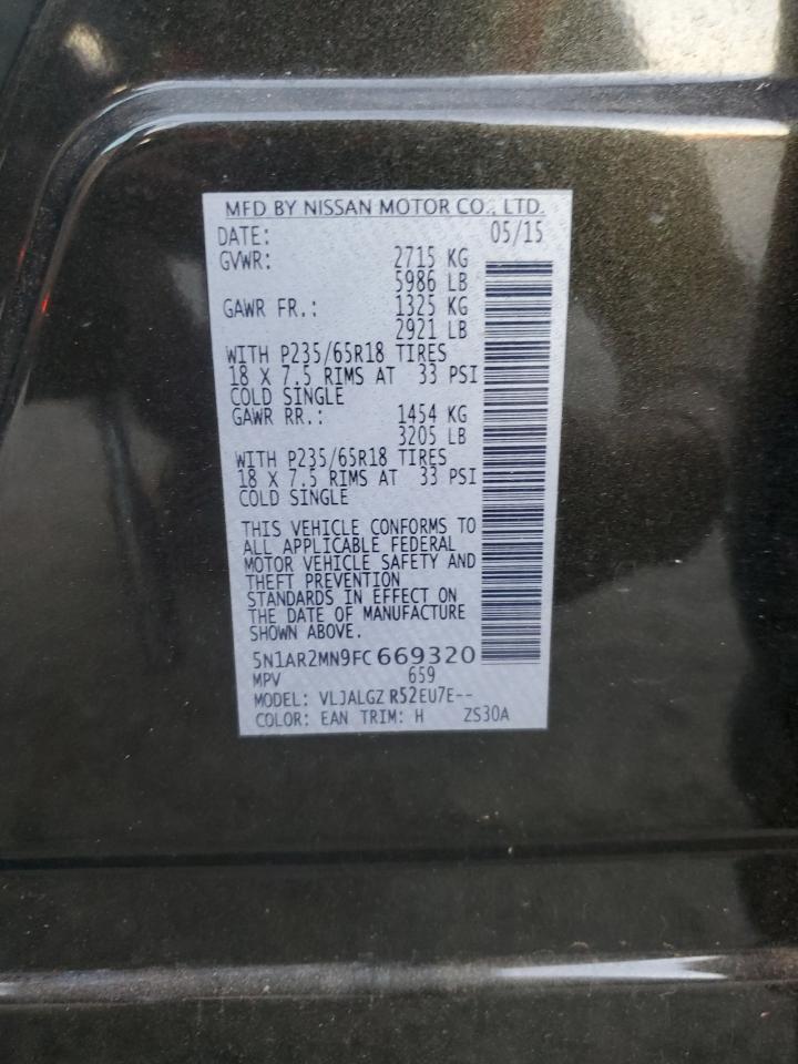 2015 NISSAN PATHFINDER