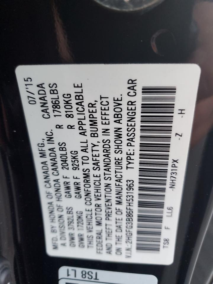 2015 HONDA CIVIC