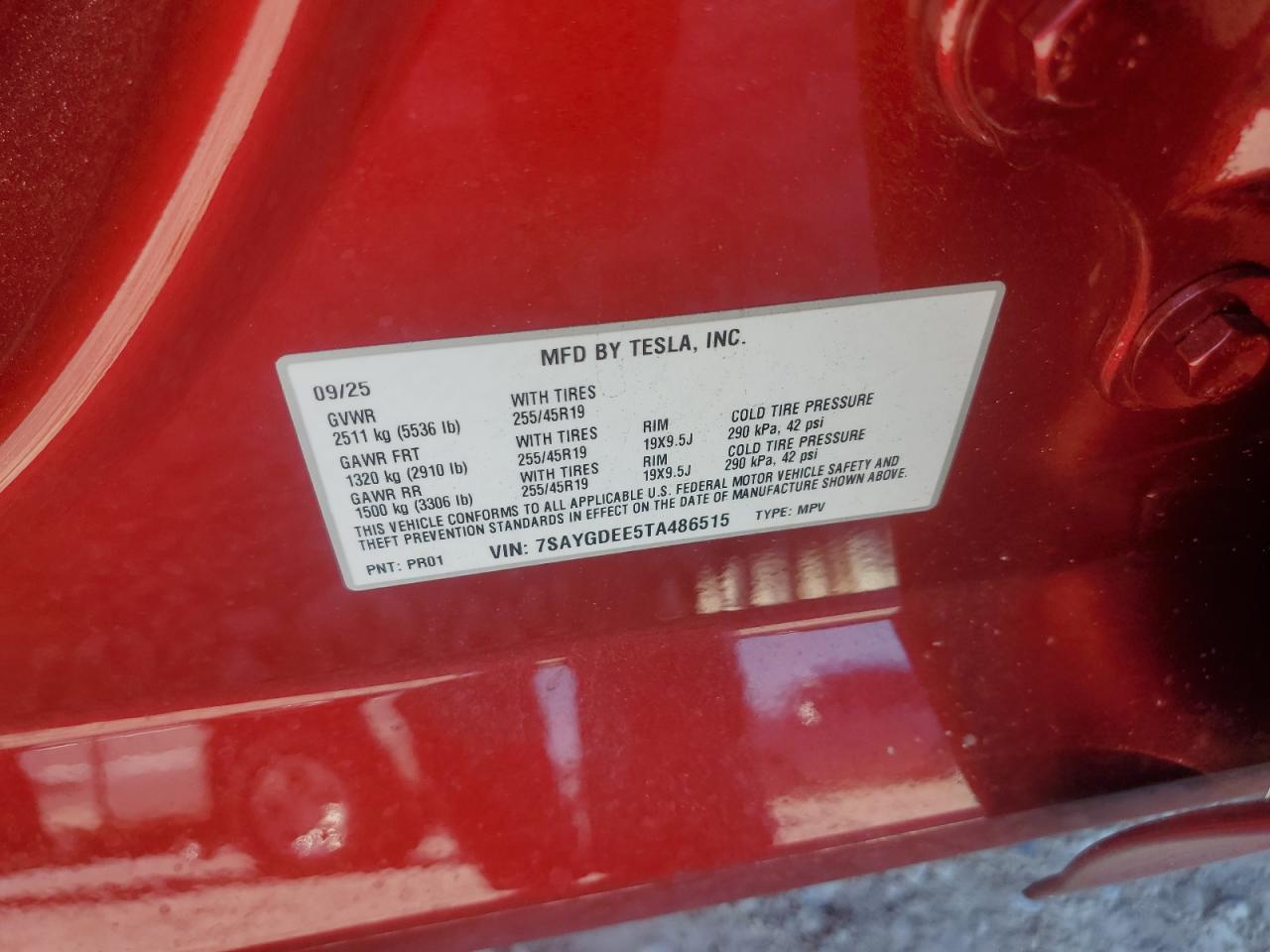 2026 TESLA MODEL Y