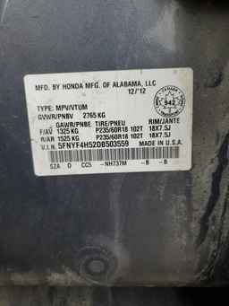 2013 HONDA PILOT