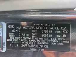 2019 KIA FORTE