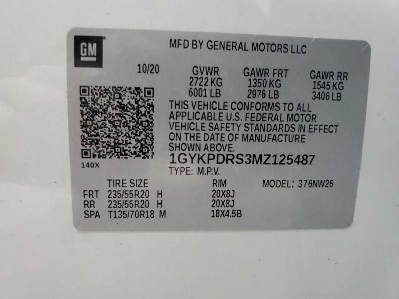2021 CADILLAC XT6
