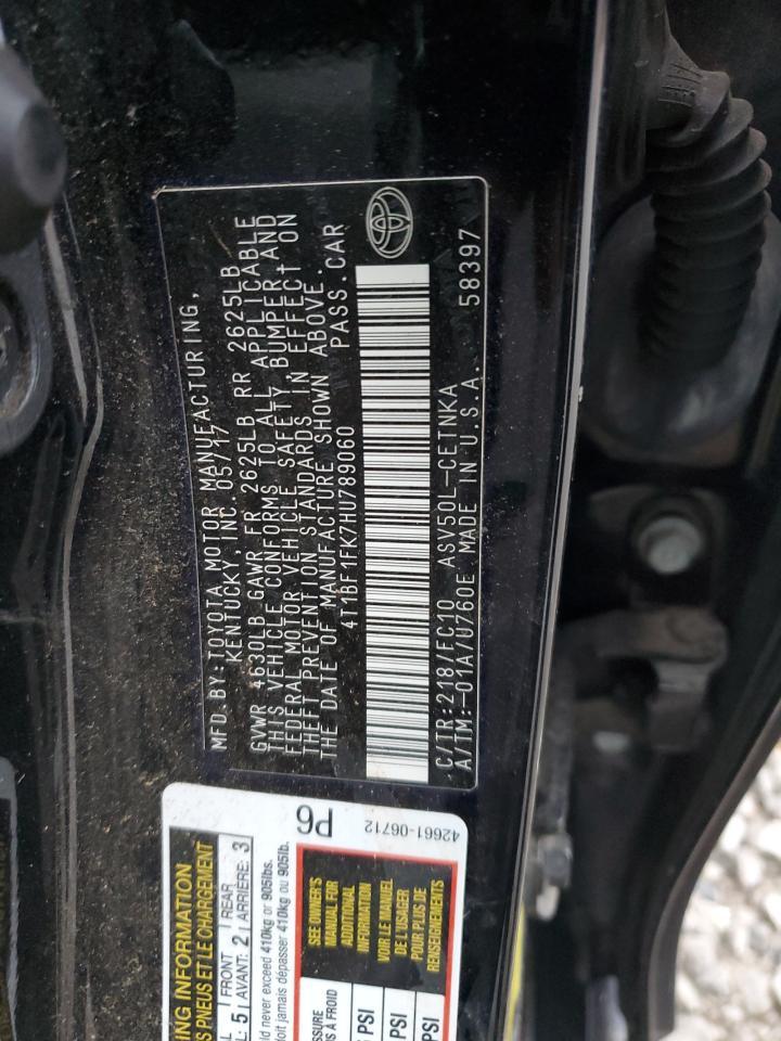 2017 TOYOTA CAMRY