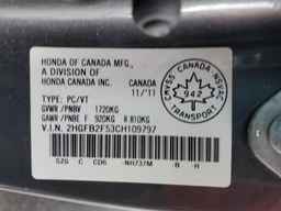 2012 HONDA CIVIC