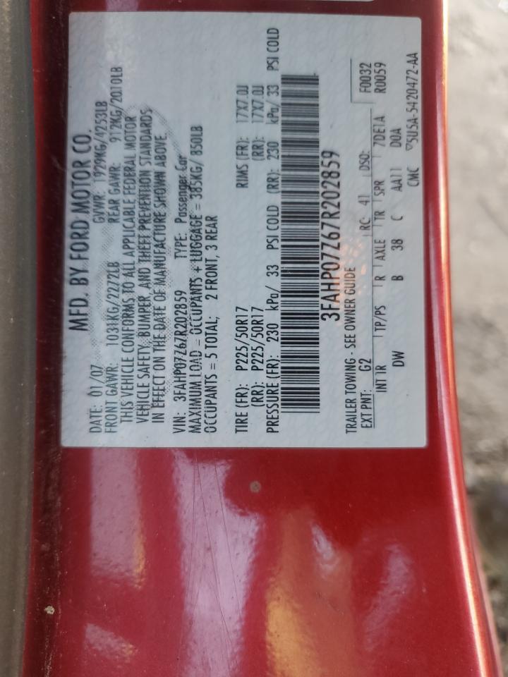2007 FORD FUSION