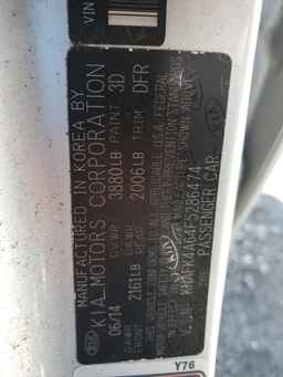 2015 KIA FORTE