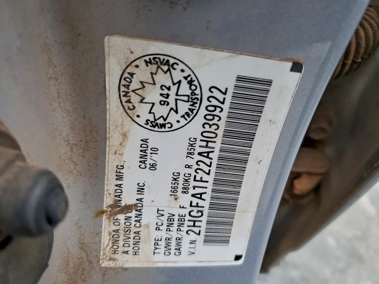 2010 HONDA CIVIC