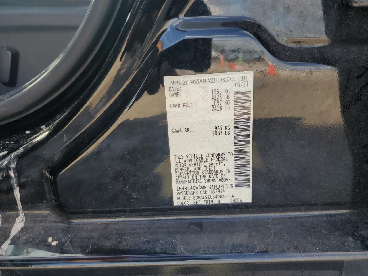 2021 NISSAN ALTIMA