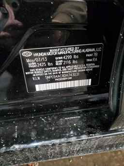 2013 HYUNDAI SONATA