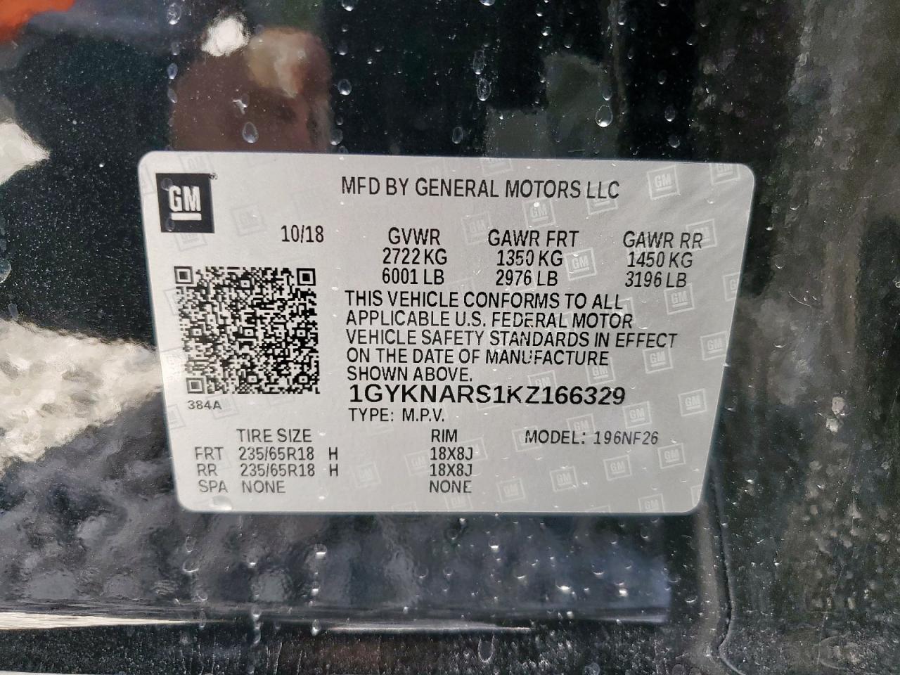 2019 CADILLAC XT5