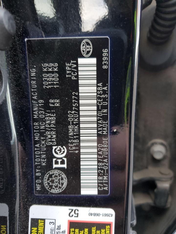 2019 TOYOTA CAMRY