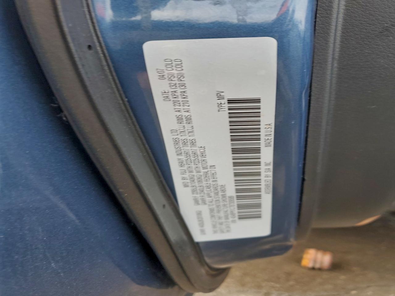 2008 SUBARU Outback