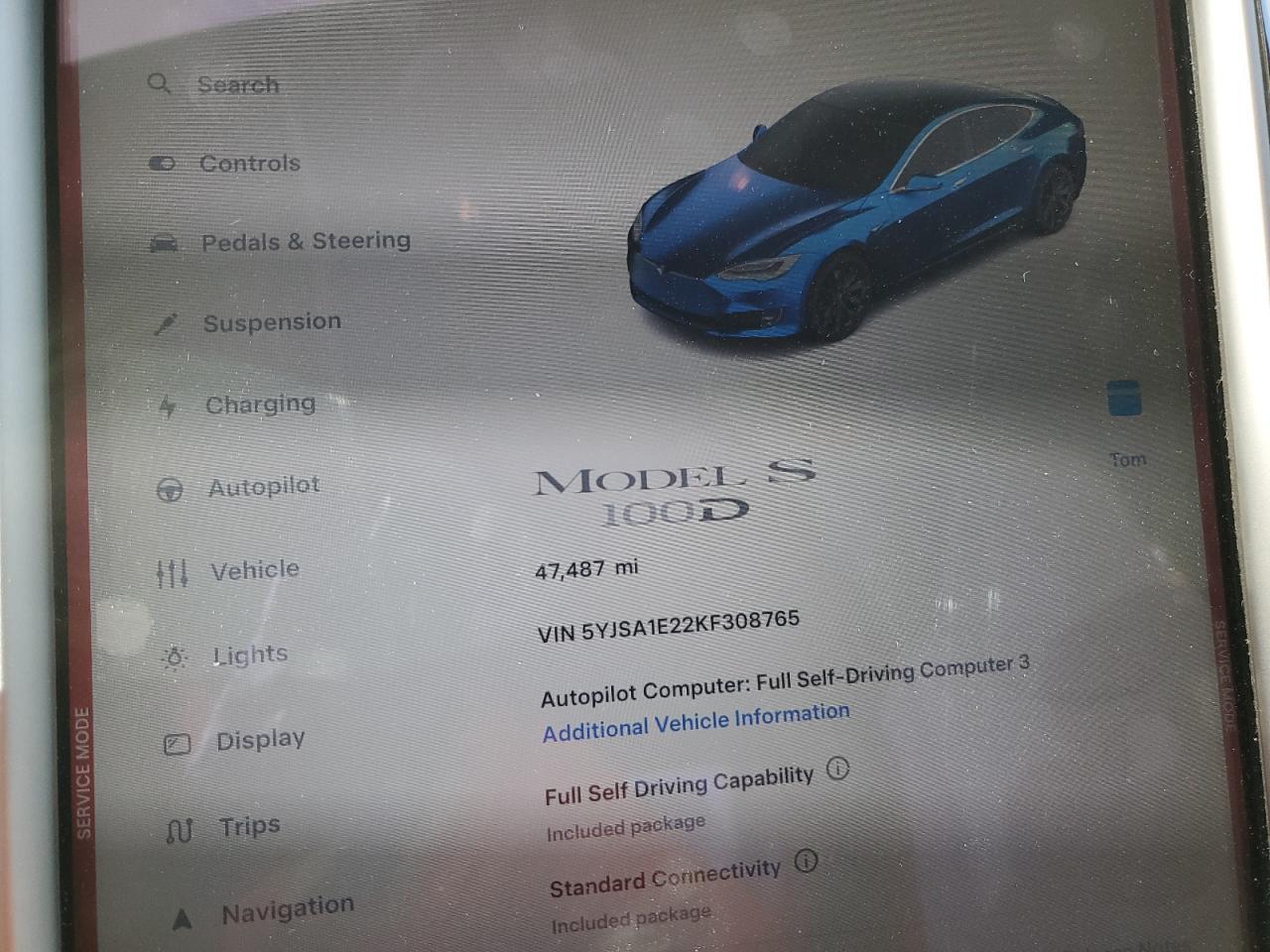 2019 TESLA MODEL S