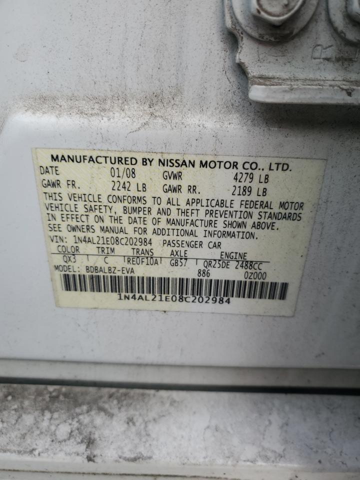 2008 NISSAN ALTIMA