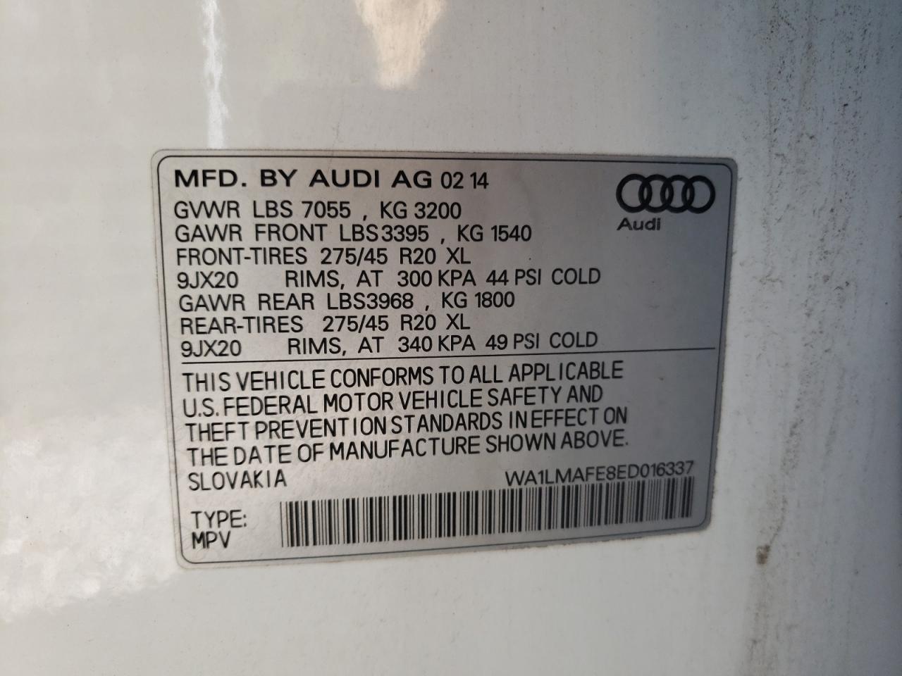 2014 AUDI Q7