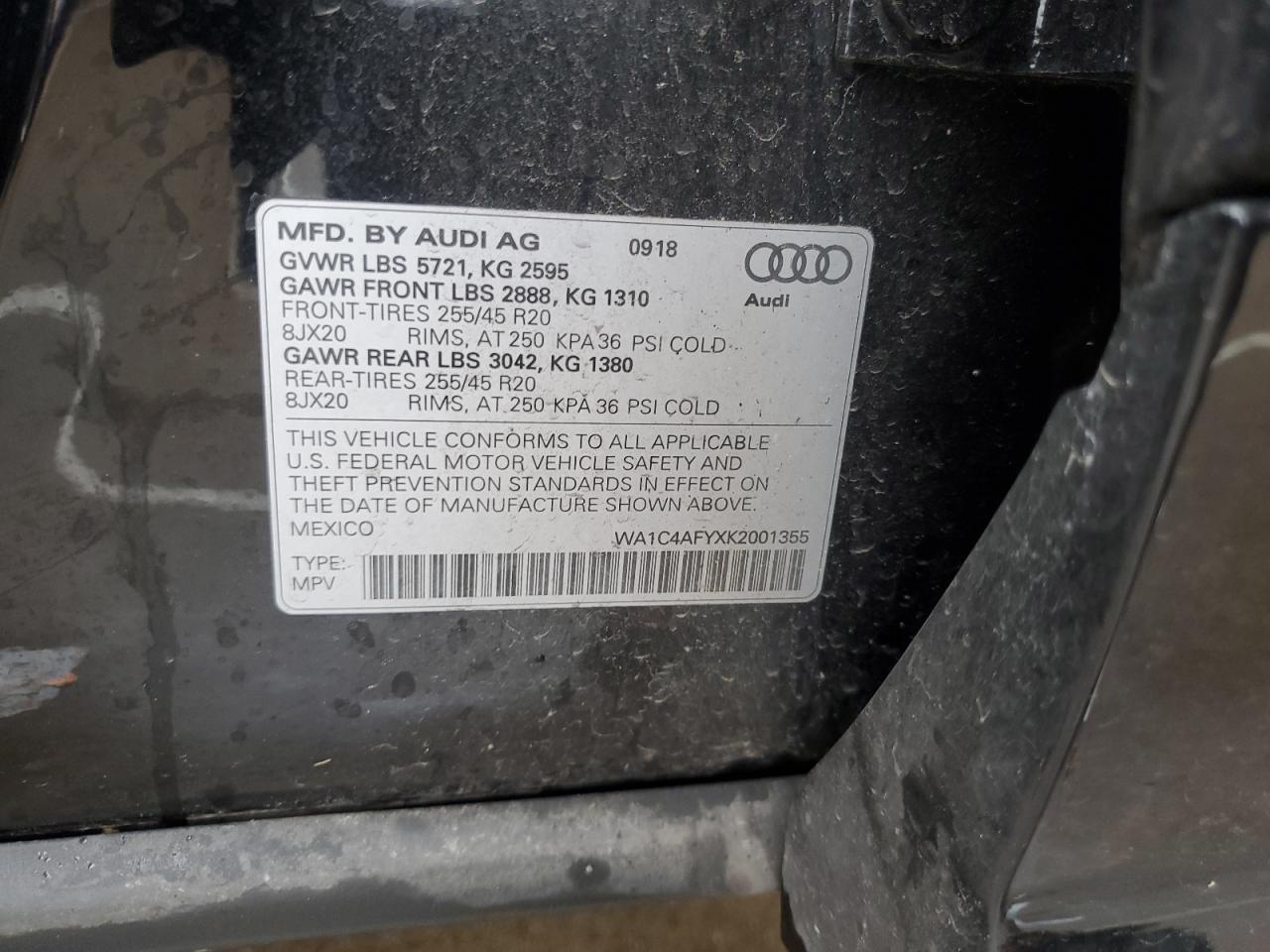 2019 AUDI SQ5