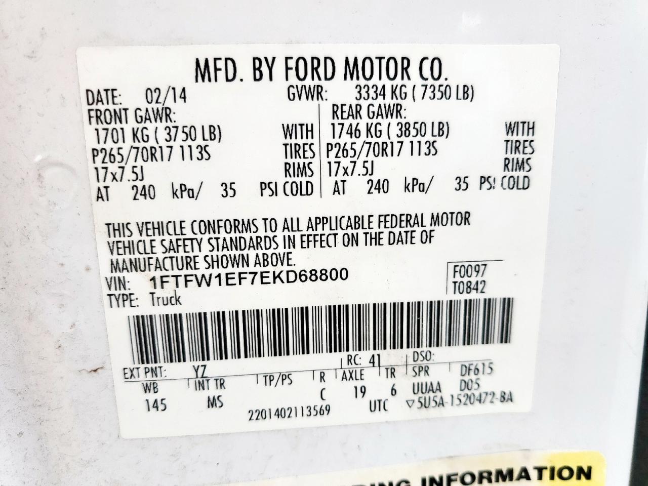 2014 FORD F-150