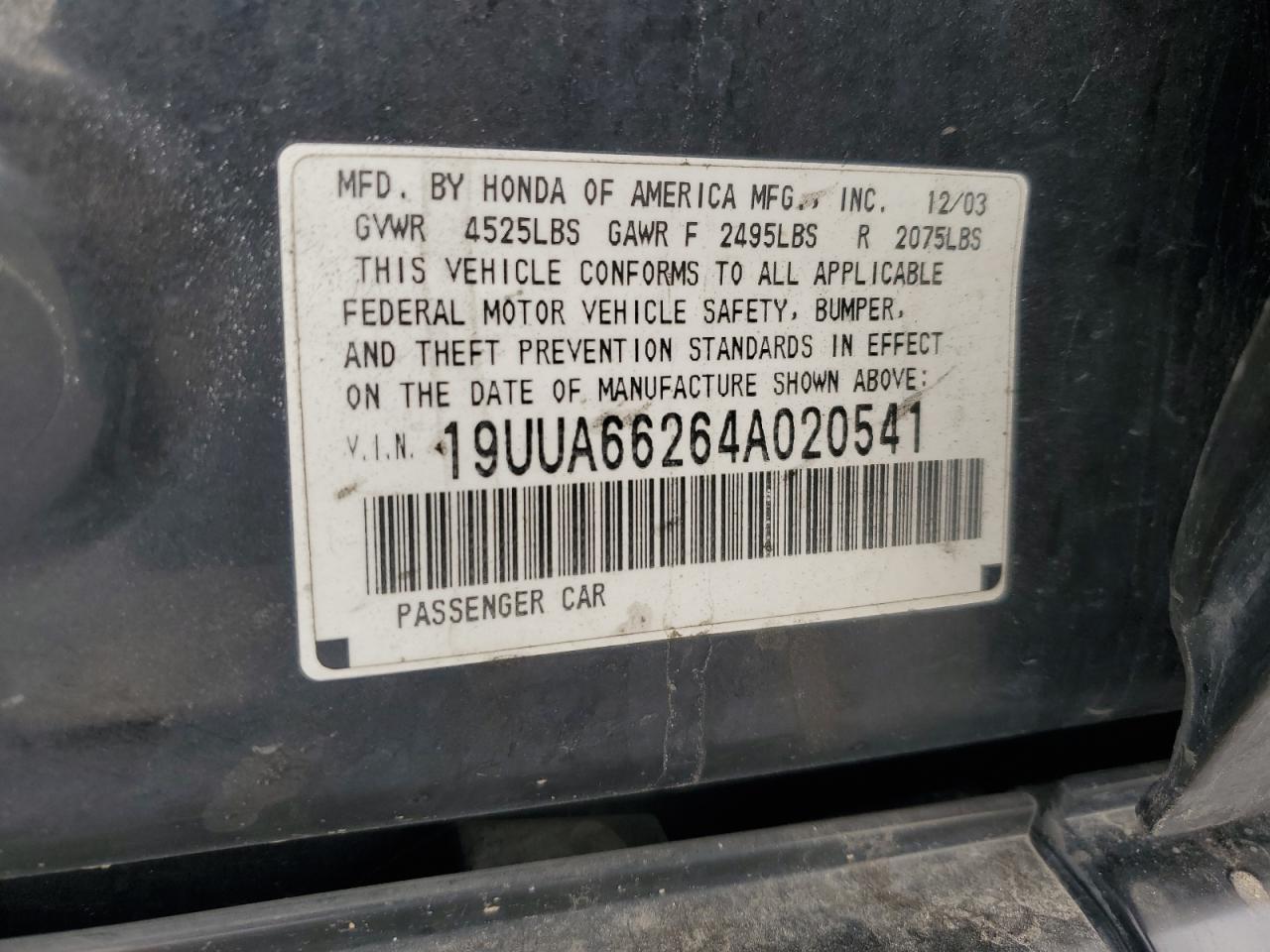 2004 ACURA TL