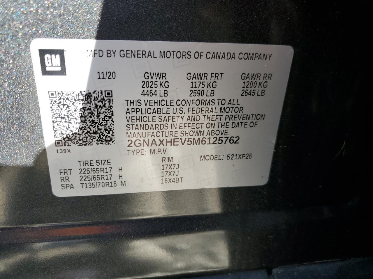 2021 CHEVROLET EQUINOX