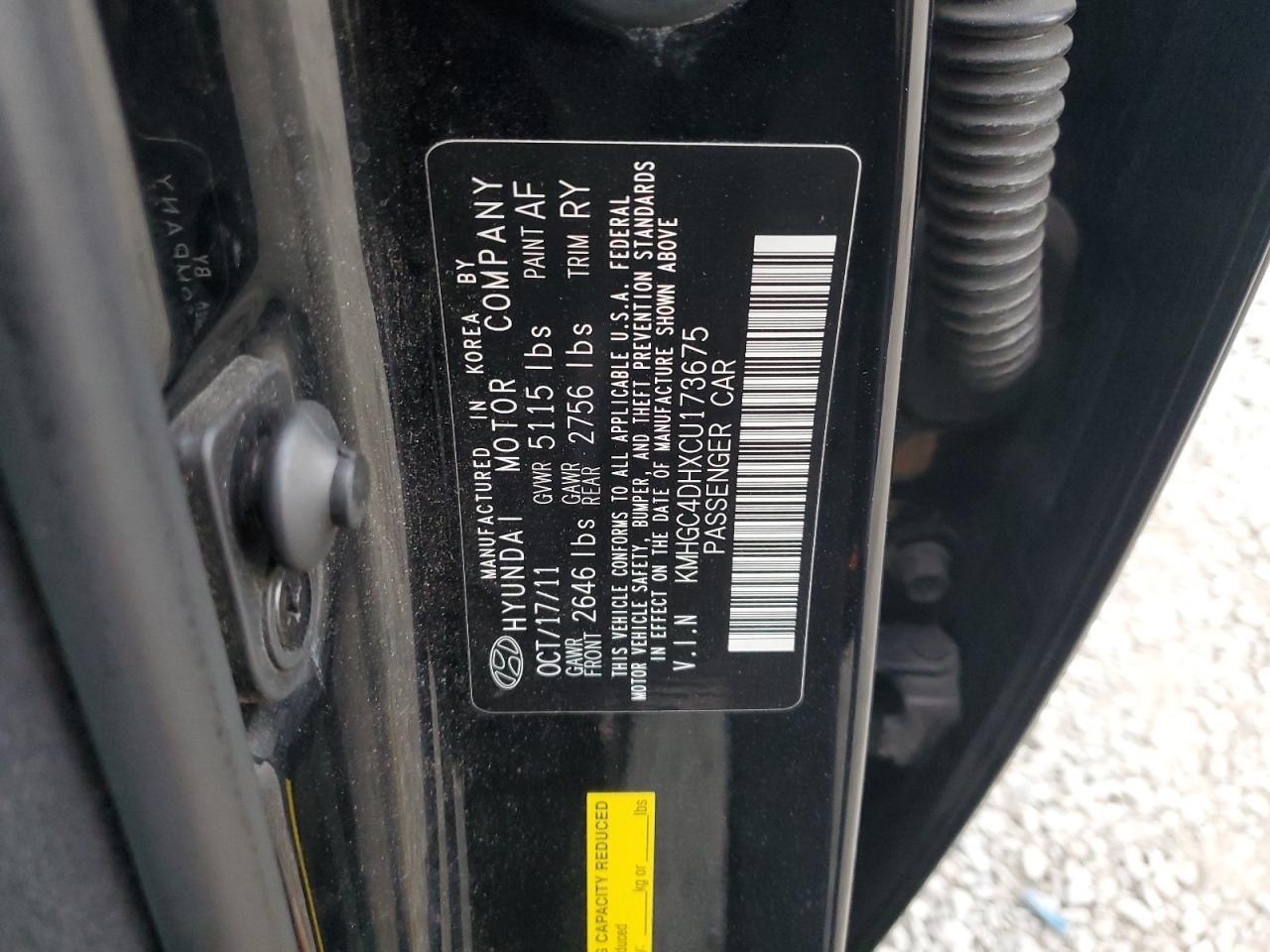 2012 HYUNDAI GENESIS