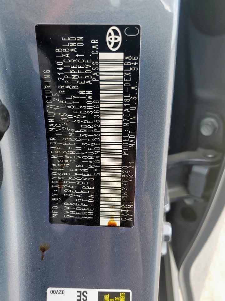 2025 TOYOTA COROLLA