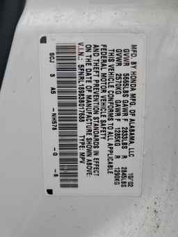 2003 HONDA ODYSSEY