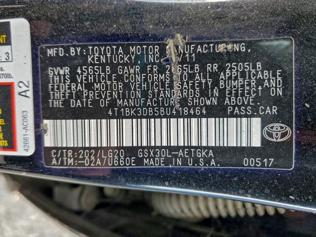 2011 TOYOTA Avalon