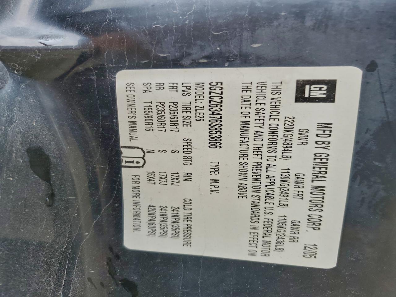 2006 SATURN Vue