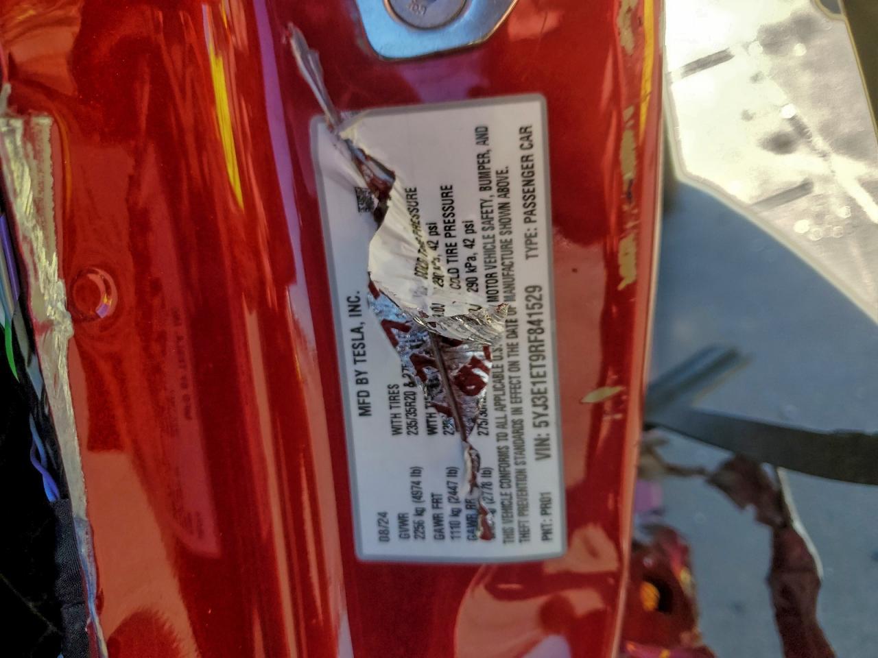 2024 TESLA MODEL 3