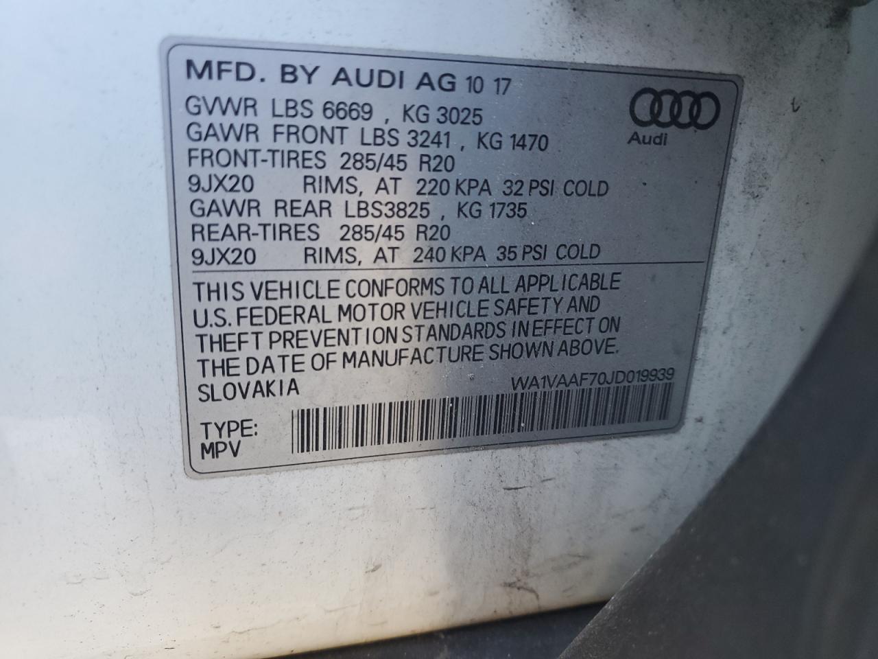 2018 AUDI Q7