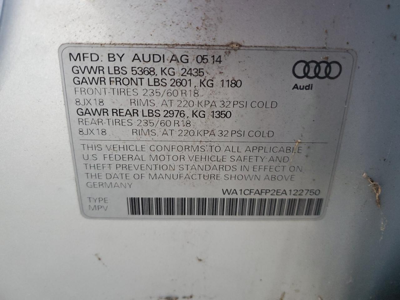 2014 AUDI Q5
