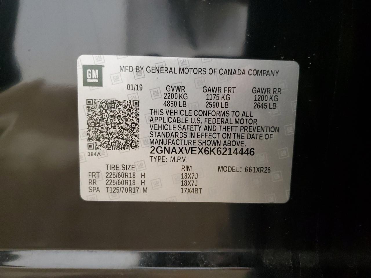 2019 CHEVROLET EQUINOX
