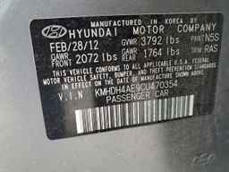 2012 HYUNDAI ELANTRA